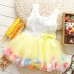 Sweet Princess Floral Petal Dress (7 colours)